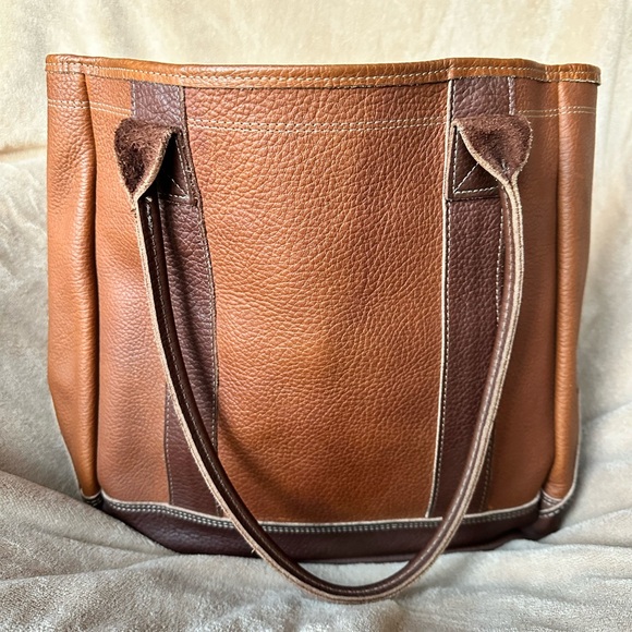 L.L. Bean Leather Tote - Picture 1 of 12